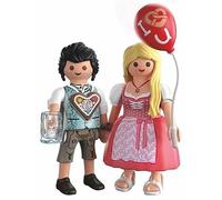 PLAYMOBIL 72094 Juego de figuras Oktoberfest con corazón de pan de jengibre y globo de corazón, traje tradicional bávaro, pradera, 15 piezas, para niños a partir de 4 años