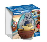 Playmobil 72100 Play Egg: Pirate - Surprise Egg with Pirates, Cannon, Treasure C