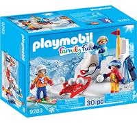 PLAYMOBIL - 9283 Lucha de Bolas de Nieve, Azul, Naranja, Rojo, Color Blanco, Amarillo, sin tañosllaños (9283)