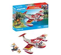PLAYMOBIL Action Heroes 71463 Hidroavión de Bomberos, misiones heroicas de Rescate, con un Bombero, Juegos de rol imaginativos y Divertidos, Juguetes para niños a Partir de 4 años