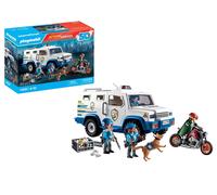 PLAYMOBIL Action Heroes 71597 Transportador de Dinero, Incluye Tres Oficiales de