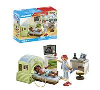 PLAYMOBIL Action Heroes 71618 Resonancia con Paciente, Examen por el radiólogo, Hecho de más del 80% de Materiales reciclados y de Base biológica, Juguetes para niños y niñas a Partir de 4 años