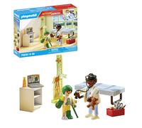 PLAYMOBIL Action Heroes 71619 Pediatra con Osito de Peluche, Hecho de más del 80% de Materiales reciclados y de Base biológica, Juguetes para niños y niñas a Partir de 4 años