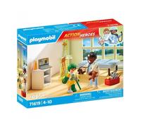 Playmobil action heroes: pediatria con osito de peluche