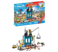PLAYMOBIL Action Heroes Promo Pack 71650 Construcción, con Tres Figuras, grúa móvil y Muchos Extras adicionales, Juguetes para niños y niñas a Partir de 4 años
