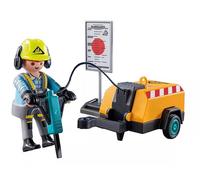 Playmobil Action Heroes Set 71752 Trabajador de la Construcción con...