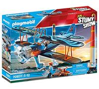 PLAYMOBIL Air Stuntshow 70831 Biplano Phoenix, Avión de Juguete con Sonido de Motor, Juguetes para niños a Partir de 5 años