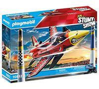 PLAYMOBIL Air Stuntshow 70832 Avión Eagle, Avión de Juguete con turbina giratoria, Juguete para niños a Partir de 5 años
