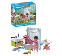 PLAYMOBIL | Animals & Friends | Diversión acuática con Animales | Juguete para Mayores de 4 años | Regalo Ideal para niños | Fomenta la Creatividad | Cuidado y baño de Animales con Accesorios | 71950