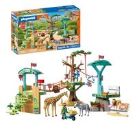PLAYMOBIL | Animals & Friends | Zoo Parque de Escalada Salvaje | 3 Plataformas con teleférico y Puente Colgante | Juguete Infantil a Partir de 4 años | 72070