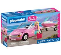 PLAYMOBIL Barbie Cabrio 72123 Cabrio met aanhanger en jetski, zomeravonturen met