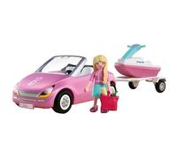 PLAYMOBIL | Barbie Cabrio | Descapotable con Remolque y Moto acuática