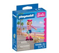 PLAYMOBIL Barbie Malibu 72126 Rolschaatsset met Barbie, puppy Taffy en wandelbar