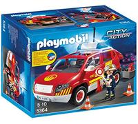 PLAYMOBIL Bomberos - Coche Jefe con Luces y Sonidos, playset (5364)