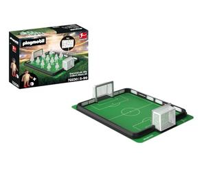 PLAYMOBIL Bundesliga | Starter Pack | Juego de Juego de Campo de fútbol | para Aficionados al fútbol y coleccionistas | a Partir de 5 años | 72230