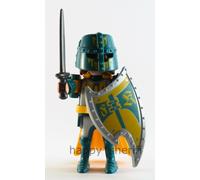 Playmobil Caballero Guerrero Verde con Escudo Espada Casco Misterio Serie 13 ...