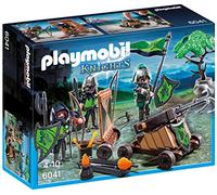 PLAYMOBIL Caballeros - Playset con Figuras del Lobo y catapulta (6041)