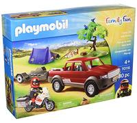 Playmobil- Campamento con Pick-UP Accesorios de muñecos y Figuras, Multicolor (PLA70116)