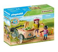 PLAYMOBIL - CARGO BIKE, BICICLETA CON CESTA DE CARGA, MUJER CICLISTA Y NIÑA, 71306, TIENDA CON LICENCIA OFICIAL