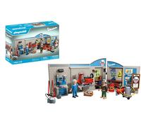 PLAYMOBIL Cars 71620 Taller Vespa años 60, Incluye Plataforma elevadora móvil, con Accesorios versátiles para un Taller auténtico, para entusiastas de los vehículos, niños, niñas y Adultos