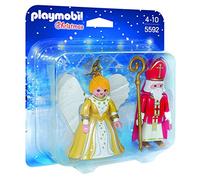 PLAYMOBIL - Christmas San Nicolás y Ángel de Navidad Playsets de Figuras de jugete, Color Multicolor (5592)