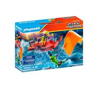 Playmobil Rescate Maritimo : Rescate De Kitsurfer Con Bote