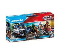 PLAYMOBIL City Action 70570 Vehículo Todoterreno de Policía, persecución del ladrón de Tesoros, para niños de 4 a 10 años