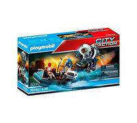 PLAYMOBIL City Action 70782 Policía Mochila Propulsora, detención del ladrón de Arte, Flotante, Juguetes para niños Mayores de 5 años, Flotante, Juguetes para niños Mayores de 5 años