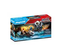 PLAYMOBIL City Action 70782 Policía Mochila Propulsora, detención del ladrón de Arte, Flotante, Juguetes para niños Mayores de 5 años, Flotante, Juguetes para niños Mayores de 5 años