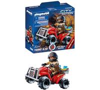 PLAYMOBIL City Action 71090 Bomberos - Speed Quad, con Motor de Arrastre, Juguetes para niños a Partir de 4 años