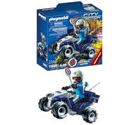 PLAYMOBIL City Action 71092 Policía - Speed Quad, con Motor de Arrastre, Juguete para niños a Partir de 4 años