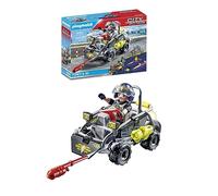 PLAYMOBIL City Action 71147 Fuerzas Especiales Quad Multiterreno, lancha rápida Convertible, Juguetes para niños a Partir de 5 años