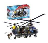 PLAYMOBIL City Action 71149 Fuerzas Especiales Helicóptero Banana, con módulo de luz y Sonido, Juguetes para niños a Partir de 5 años