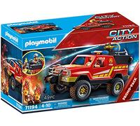 PLAYMOBIL City Action 71194 Camión de Bomberos con función de pulverización, Juguete para niños a Partir de 4 años, Multicolor