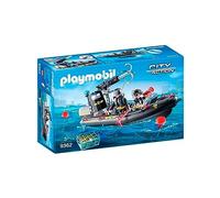 PLAYMOBIL City Action 9362 Lancha de Las Fuerzas Especiales, Flotante, A Partir de 5 años