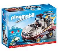 PLAYMOBIL City Action 9364 Coche Anfibio con Motor Sumergible, A Partir de 5 años