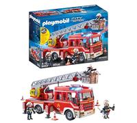 PLAYMOBIL City Action 9463 Camión de Bomberos con Escalera, Luces y Sonido, A Partir de 5 años