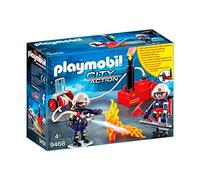 PLAYMOBIL City Action 9468 Bomberos con Bomba de Agua, A Partir de 5 años