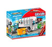PLAYMOBIL City Life 70885 Camión de Basura con Luces, con Capacidad RC, Juguete para niños a Partir de 4 años