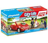 PLAYMOBIL City Life 71077 Starter Pack Boda, con Coche de Juguete, a Partir de 4 Años