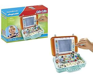 PLAYMOBIL City Life 71216 Aula Maletín, Problemas matemáticos y Pizarra para Escribir, Juguete Educativo, Juguetes para niños a Partir de 4 años