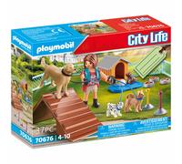 Playmobil City Life Set Regalo Educadora Y Perros 70676
