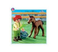 Playmobil Clicks Granja Niño con Pony