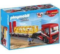 PLAYMOBIL Construcción - Camión de mercancía Pesada, Juguete Educativo, Gris, Rojo, Amarillo, 50 x 15 x 35 cm, (5467)