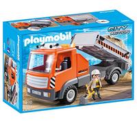 PLAYMOBIL Construcción - City Action Camión Contenedor Vehículos de Juguete, Color Multicolor 6861