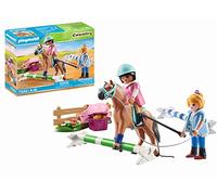 PLAYMOBIL Country 71242 Clase de Equitación, Instructor de equitación para Montar y Saltar, Juguete para niños de 4 años