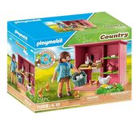 PLAYMOBIL Country 71308 Gallinero, una Colorida Familia de gallinas para tu Granja, gallinero con un Gallo, gallinas y Pollitos