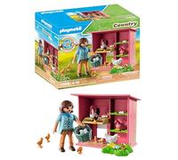 PLAYMOBIL Country 71308 Gallinero, una Colorida Familia de gallinas para tu Granja, gallinero con un Gallo, gallinas y Pollitos, Juguetes para niños a Partir de 4 años