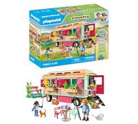 PLAYMOBIL Country 71441 Café Tren con huerto, con un Equipamiento detallado y un Estanque de los Gansos, Juegos de rol imaginativos y Divertidos, Juguetes para niños a Partir de 4 años