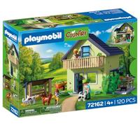 PLAYMOBIL | Country | Casa de Campo | Vivienda con balcón, Cocina, Camas, Animales y numerosos Accesorios | para niños a Partir de 4 años | 72162